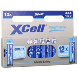XCell Performance 1,5V LR03 AAA Batterie AlMn 12er Blister