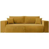 Selsey Schlafsofa Couch Mit Stauraum Schlaffunktion Pflegeleicht Polyurethanschaum Kordsamt Weich Honig Farese