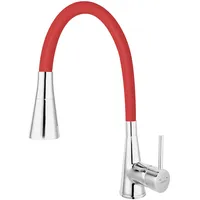 Wasserhahn Küche Mischbatterie Küchenarmatur Brause Hochdruck Armatur Rot
