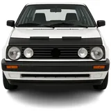 Omac Haubenbra Steinschlagschutz Bonnet Bra kompatibel mit VW Golf 1983-1991 Schwarz Halb
