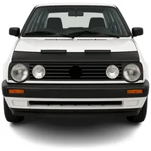 Omac Haubenbra Steinschlagschutz Bonnet Bra kompatibel mit VW Golf 1983-1991 Schwarz Halb