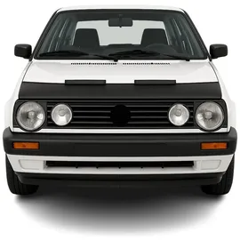 Omac Haubenbra Steinschlagschutz Bonnet Bra kompatibel mit VW Golf 1983-1991 Schwarz Halb