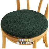 Sitzkissen Rund Stuhlkissen Stuhlauflage rutschfest Stuhlkissen Waschbar Sitzkissen Gartenstuhl für Esszimmerstühle Hocker Bürostühle(#3,18x18inch/45x45cm)