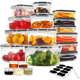 yashe Frischhaltedosen Set transparent 38-teilig