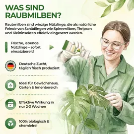 green guardia Raubmilben gegen Thripse Insektenvernichter 1 Tüte