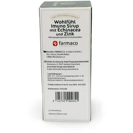 herbal therapy deutschland Herbal Therapy Wohlfühl Imuno-Sirup Echinacea Zink 200 ml