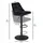Wohnling Barhocker WL7.000 64-84 cm Schwarz