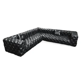 aea Ecksofa Sofa Couch Wohnlandschaft Eckgarnitur Sofas Couchen Chesterfield Möbel - Braun