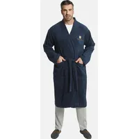 Charles Colby Bademantel LORD CURET, Baumwolle, aus angenehm weichem Frottier blau 5XL (72/74)