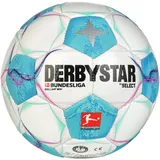 derbystar Bundesliga Brillant Mini v24 Ball, Weiss/Blau/Pink, 1