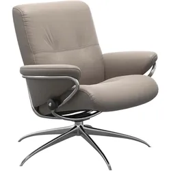 Stressless Sessel | Berlin Paloma Dark Mushroom Poliertes Aluminium Niedriger Rücken
