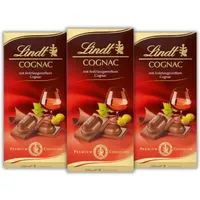 Lindt Cognac Vollmilch Tafel 3x 100g