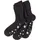 LAVANA ABS-Socken 3 Paare Schwarz 35-38