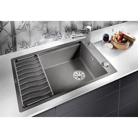 Blanco Elon XL 6 S-F felsgrau + Excenterbetätigung + InFino