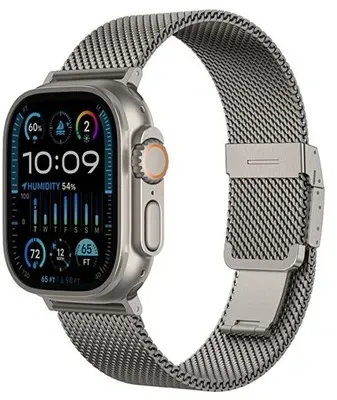 Titan Premium Metal Band for AppleWatch 38/40/41/42/44/45/46/49 mm - Silver