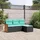 vidaXL Gartensofa-Set 4-tlg. schwarz