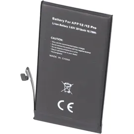 AccuCell Akku passend für Apple iPhone 12/12 Pro, Li-Polymer, 3,83V, 2815mAh, 10,78Wh, built-in, ohne Werkzeug