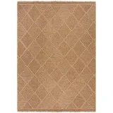 KADIMA DESIGN Teppich, Braun, Textil, Rechteckig, 200x290 cm, pflegeleicht, Teppiche & Böden, Teppiche, Outdoorteppiche