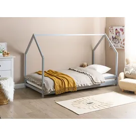 Beliani Kinderbett Appy 90 x 200 cm Kiefer grau