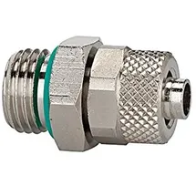 Riegler Gerade Einschraubverschraubung, FKM O-Ring, G1/4 a., Schlauch 6/4