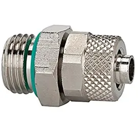 Riegler Gerade Einschraubverschraubung, FKM O-Ring, G1/4 a., Schlauch 6/4