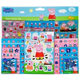 Peppa Pig Sticker-Set 500 Aufkleber