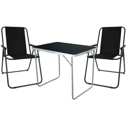 3-tlg Campingmöbel Campingstuhl Campingtisch klappbar L80xB60xH68cm