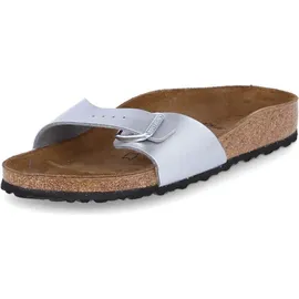 Birkenstock Madrid Birko-Flor schmal silber 35