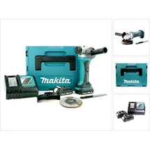 Makita DGA 452 RYJ Akku Winkelschleifer 18V 115mm + 2x Akku 1,5Ah + Ladegerät + Makpac