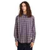 Element Button Down Flannel Regular Fit Langarmhemd - Tartan Graystone - L
