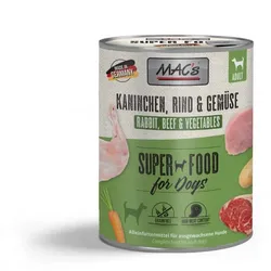 Mac's Hundenassfutter Kaninchen Rind & Gemüse