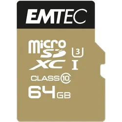 EMTEC SpeedIN' - Flash-Speicherkarte (microSDXC-an-SD-Adapter inbegriffen)