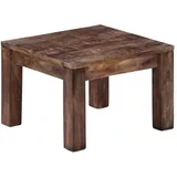 vidaXL Couchtisch Dunkelbraun Mangoholz 50 x 50 x 35 cm