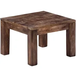 vidaXL Couchtisch Dunkelbraun Mangoholz 50 x 50 x 35 cm