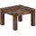 vidaXL Couchtisch Dunkelbraun Mangoholz 50 x 50 x 35 cm