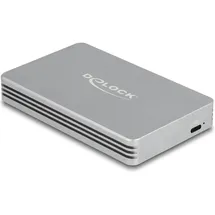 DeLock USB4 40 Gbps Gehäuse für M.2 NVMe SSD - Externes USB Anschluss, Silber