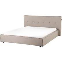 Beliani Polsterbett 160 x 200 cm Taupe