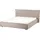 Beliani Polsterbett 160 x 200 cm Taupe