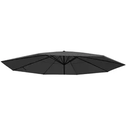 Mendler Bezug für Sonnenschirm Meran Pro, Gastronomie Marktschirm Ø 5m, Polyester ~ anthrazit