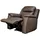 vente-unique Ledergarnitur Relax 3+2+1 - Braun - EVASION