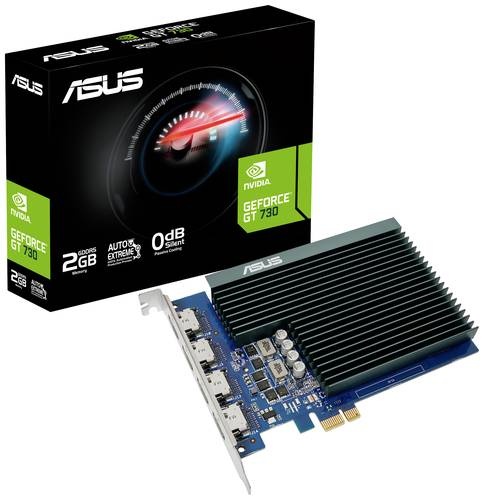 Asus Grafikkarte Nvidia GeForce GT730 2GB GDDR5-RAM 4 x HDMI® Passiv gekühlt PCIe x1