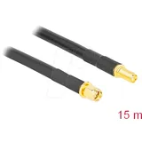 DeLock SMA Stecker zu SMA Buchse 15 m Schwarz