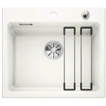 Blanco Etagon 6 kristallweiß glänzend + Excenterbetätigung + InFino