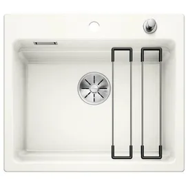 Blanco Etagon 6 kristallweiß glänzend + Excenterbetätigung + InFino
