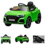 ES-Toys Kinderfahrzeug grün - Elektro Auto "Audi RS Q8" - Lizenziert - 12V7A Akku Und 2 Motoren- 2,4Ghz (12 V)