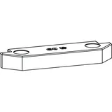 GU Energy GU-966 PSK Rastplatte, Eurofalz 24x8 mm, 13v, Zink silber, mit Positionszapfen