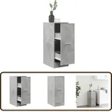 Apothekerschrank Betongrau 30x41x77,5 cm Holzwerkstoff - Vidaxl
