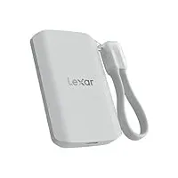 Lexar 2 TB ES5 magnetische tragbare SSD, bis zu 2000 MB/s Lesen und Schreiben, MagSafe-kompatibel, kompatibel mit PC, Mac, Tablets, Smartphones, unterstützt Apple ProRes (LES5XXX002T-RNWNU)