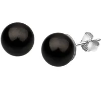 Nenalina Klassisch Synthetische Perle 925 Silber Ohrringe Damen