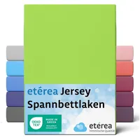 Etérea - Comfort Jersey Spannbettlaken Apfelgruen 60x120 cm -